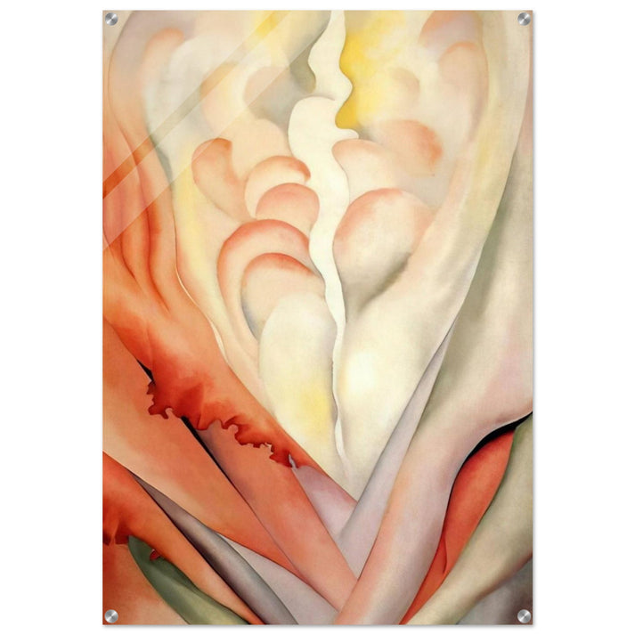 Flower Abstraction - Georgia O'Keeffe Acrylic Print - 70x100 cm / 28x40″ inches | Georgia O'Keeffe Wall Art | Georgia O'Keeffe Prints