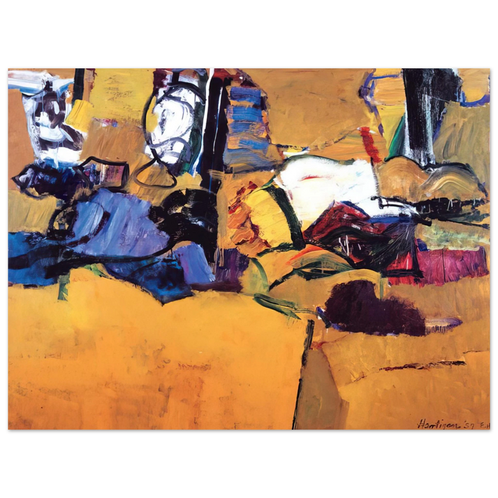 Grace Hartigan - New England, October 1957 75x100 cm / 30x40inches Fine Art Poster