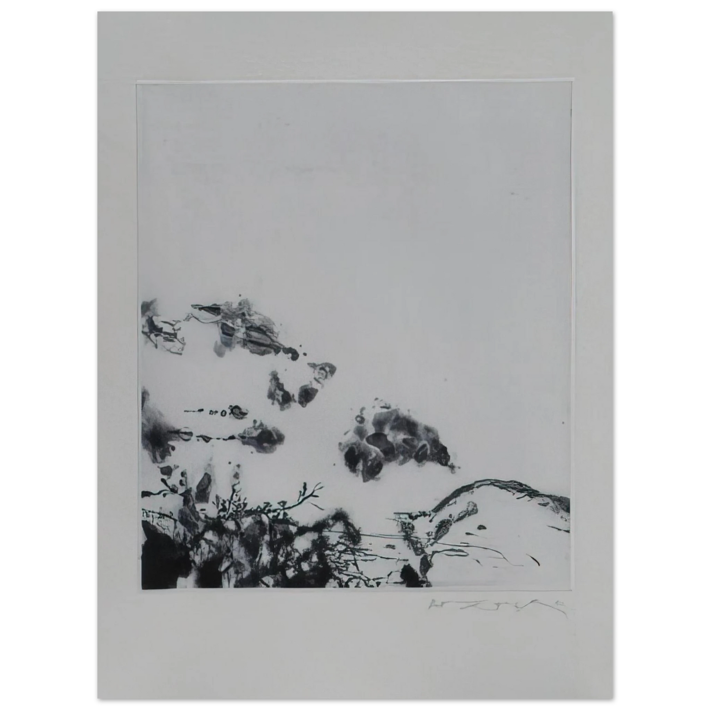 Zao Wou-Ki - ANNONCIATION AND MOMENTS 383 1994 Fine Art Poster - Default Title