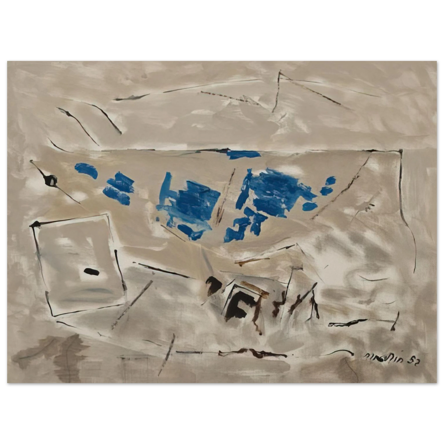 John Marin - Autumn Coloring No. 4 - 1952 Fine Art Poster - Default Title