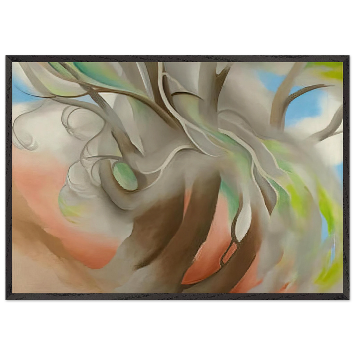 Spring Tree No II - Georgia OKeeffe 70x100 cm / 28x40 inches Framed Art Print – Black Wooden Frame