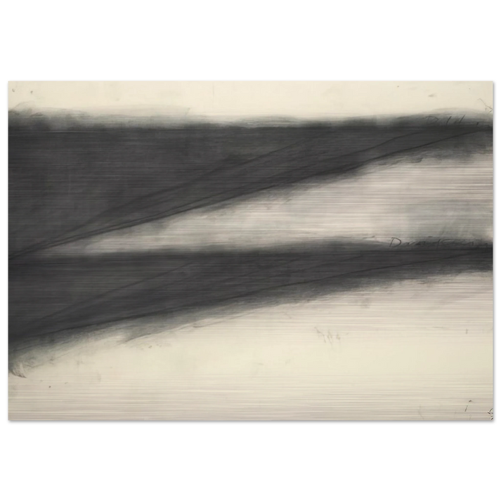 UNTITLED 1972 - Richard Serra Brushed Aluminum Print - 70x100 cm / 28x40 inches | Richard Serra Aluminum Print | Richard Serra Prints