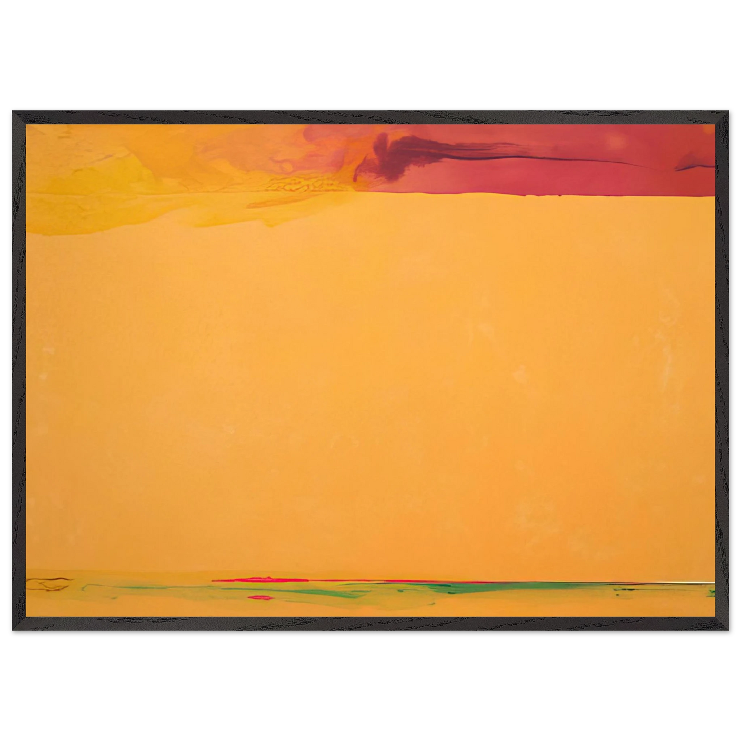 Helen Frankenthaler - Southern Exposure - 2005 Wall art - 27x35 cm / 11x14 inches - Premium Wooden Framed Poster With Fine Art Paper - Wood frame