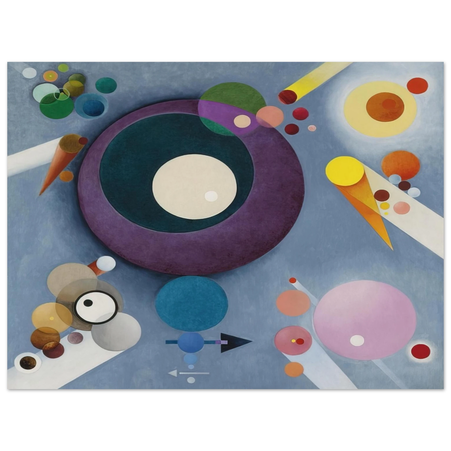 Rudolf Bauer - SPIRITUAL PLEASURES 1935 Fine Art Poster - Default Title