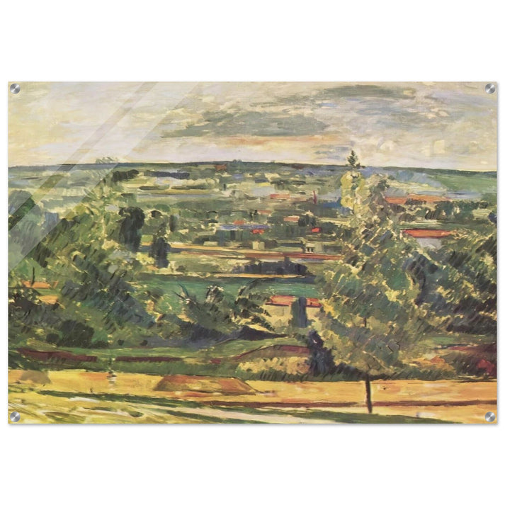 Landscape of the Jas de Bouffan - Paul Cézanne Acrylic Print - 70x100 cm / 28x40″ inches | Paul Cézanne Wall Art | Paul Cézanne Prints