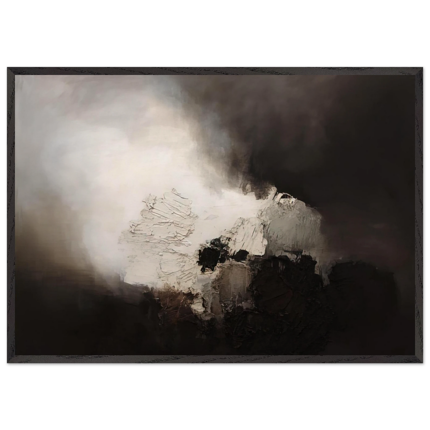 165 1960 - Luis Feito 70x100 cm / 28x40 inches Framed Art Print – Black Wooden Frame