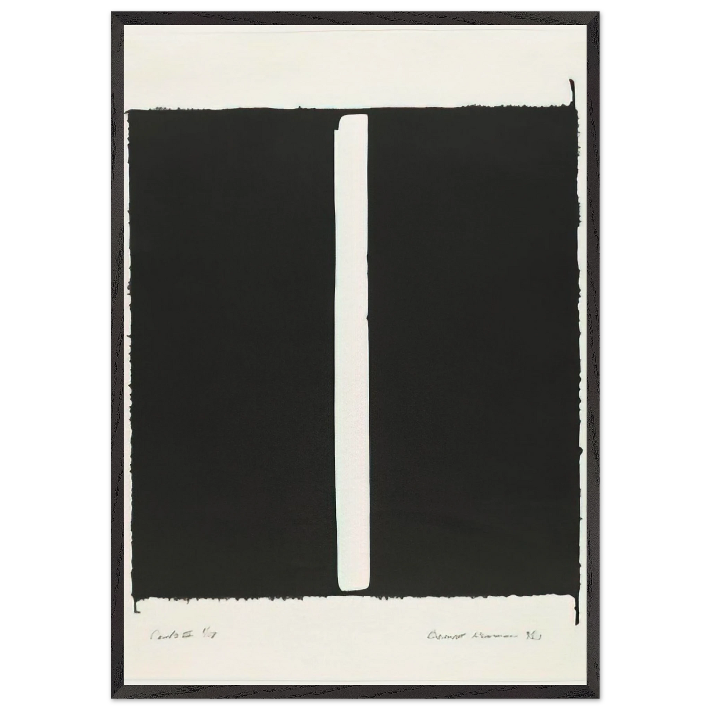 Canto III - Barnett Newman Framed Art Print – Black Wooden Frame - Default Title - -Framed Art Print