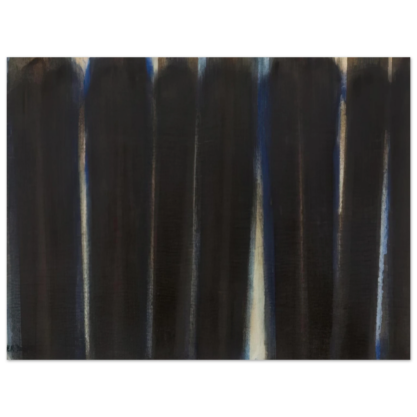 Yun Hyong-keun - Burnt Umber and Ultramarine - 1973 Fine Art Poster - Default Title