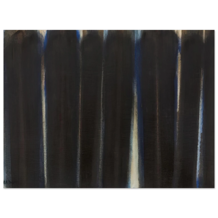Yun Hyong-keun - Burnt Umber and Ultramarine - 1973 75x100 cm / 30x40inches Fine Art Poster