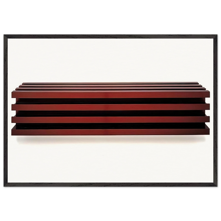 Untitled Aluminum - 1991 - Donald Judd 70x100 cm / 28x40 inches Framed Art Print – Black Wooden Frame