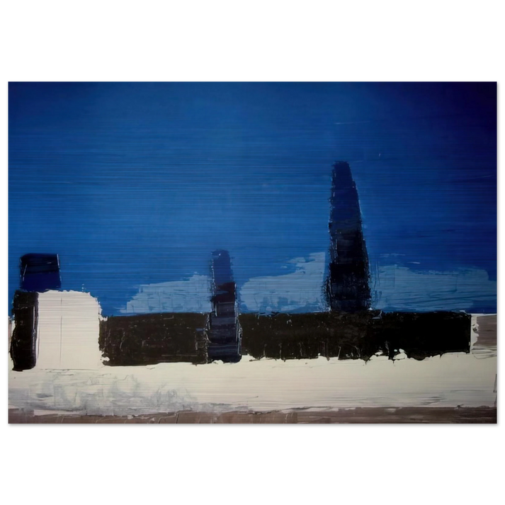 Fiesole - 1953 - Nicolas de Stael Brushed Aluminum Print - 70x100 cm / 28x40 inches | Nicolas de Stael Aluminum Print | Nicolas de Stael Prints