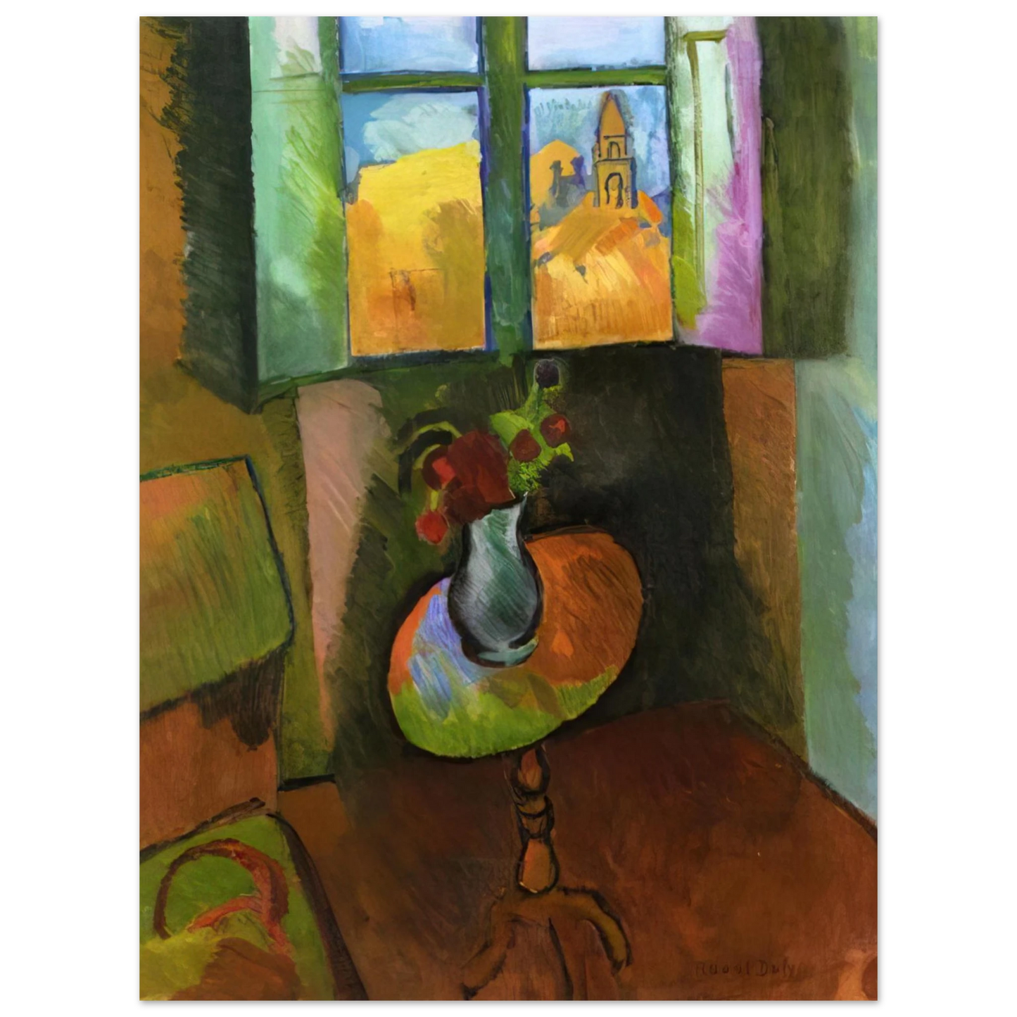 Raoul Dufy - PEDISTAL TABLE RUE SEGUIER 1909 Fine Art Poster - Default Title