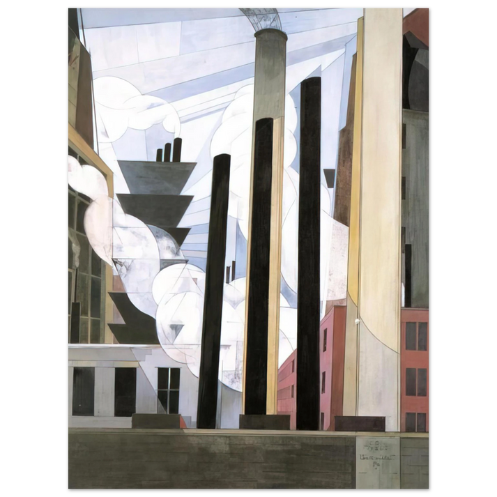 Charles Demuth - End of the Parade, Coatesville, Pa. - 1920 75x100 cm / 30x40inches Fine Art Poster