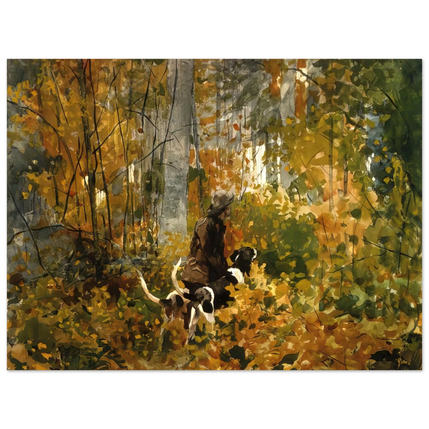 Winslow Homer - ON THE TRAIL Fine Art Poster - Default Title