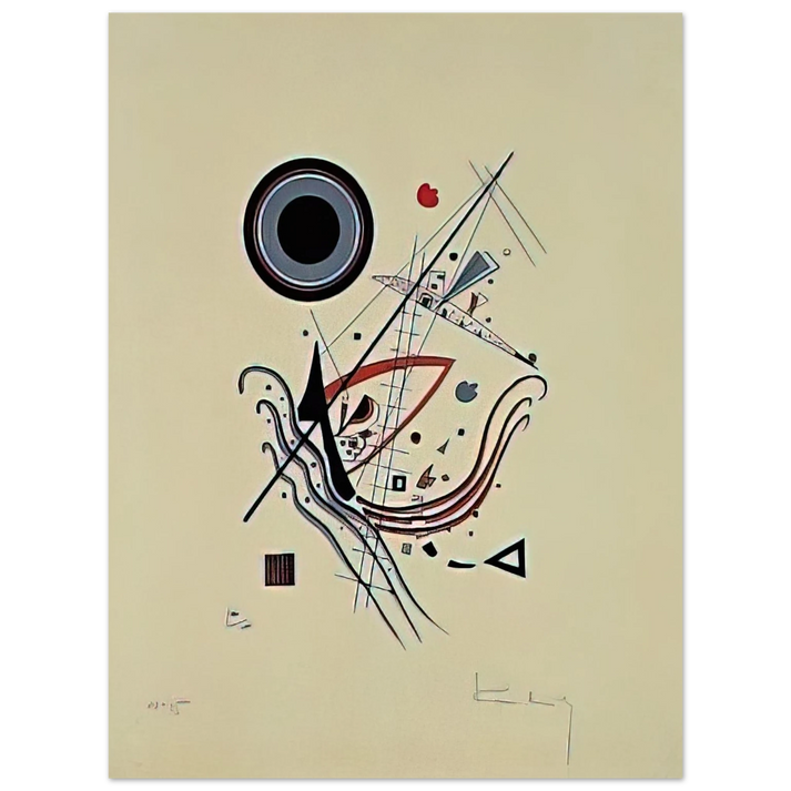 Wassily Kandinsky - BLUE 1922 75x100 cm / 30x40inches Fine Art Poster