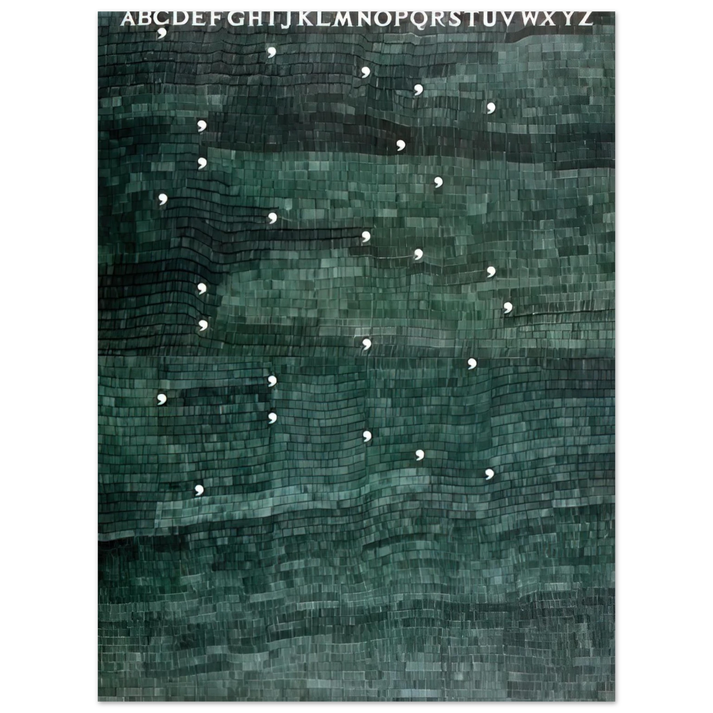 Alighiero Boetti - CINQUE PER CINQUE VENTICINQUE 1983 75x100 cm / 30x40inches Fine Art Poster