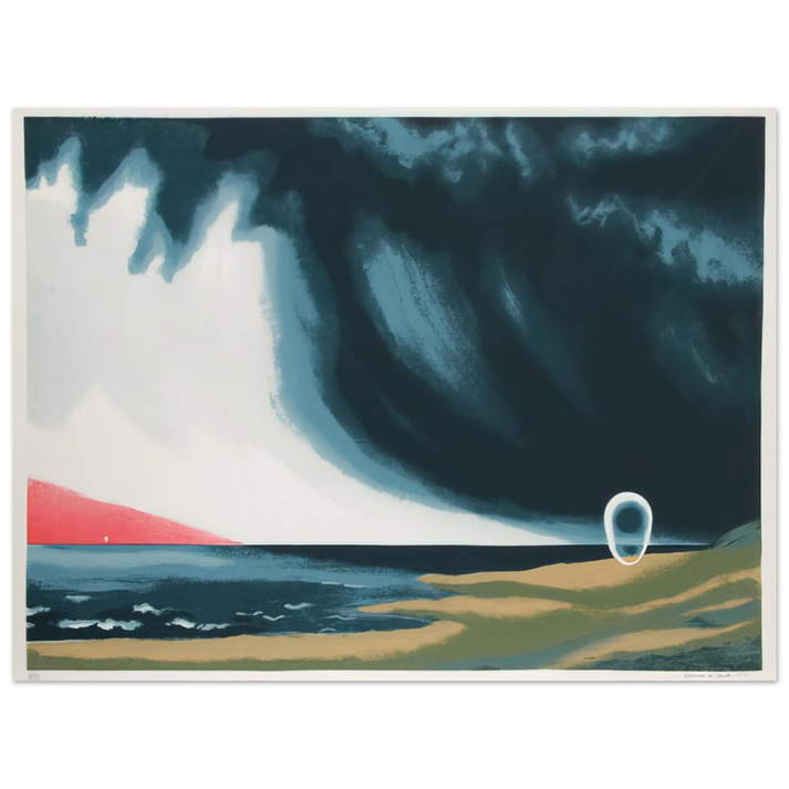 Clarence Holbrook Carter - Eschatos 23 - 1977 75x100 cm / 30x40inches Fine Art Poster