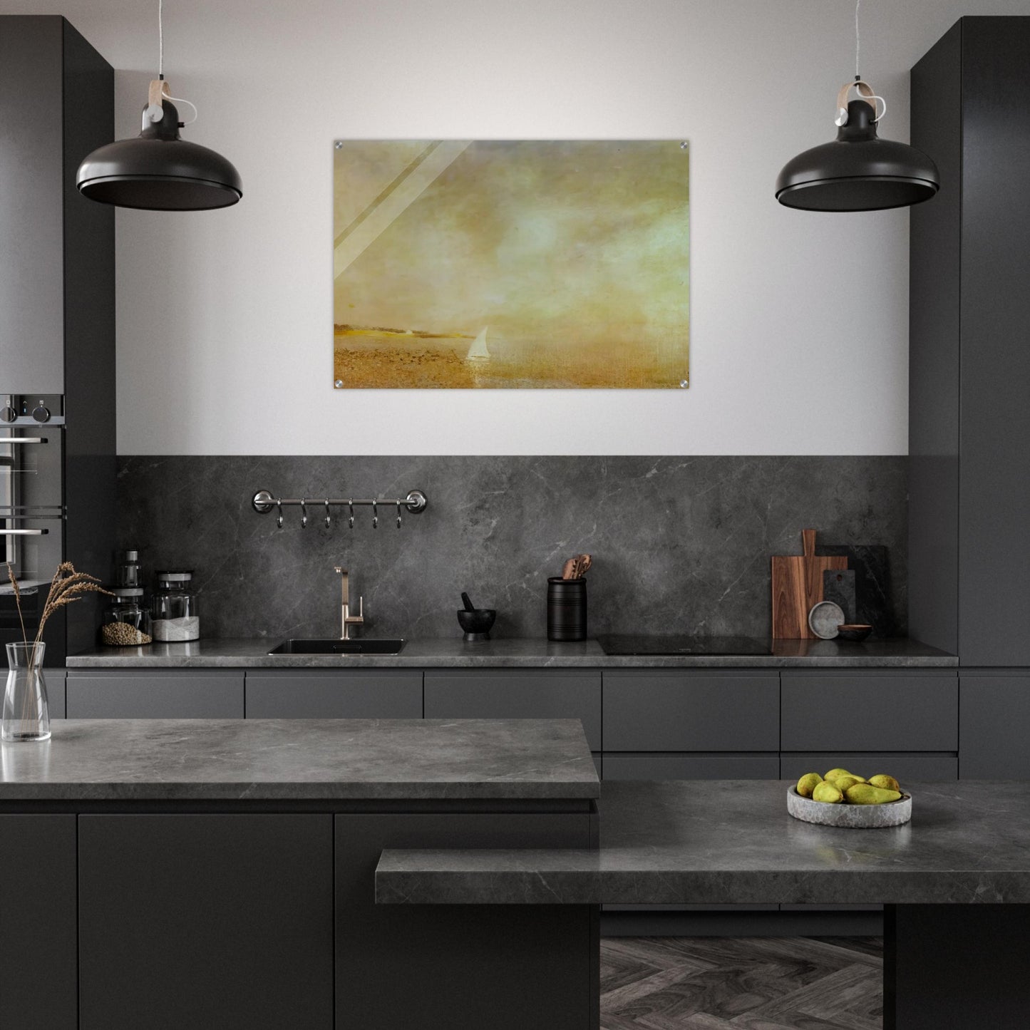 BAY OF CADAQUES - Salvador Dali Acrylic Print - 70x100 cm / 28x40″ inches | Salvador Dali Wall Art | Salvador Dali Prints