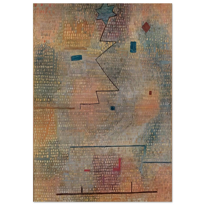 RISING STAR 1923 - Paul Klee Brushed Aluminum Print - 70x100 cm / 28x40 inches | Paul Klee Aluminum Print | Paul Klee Prints