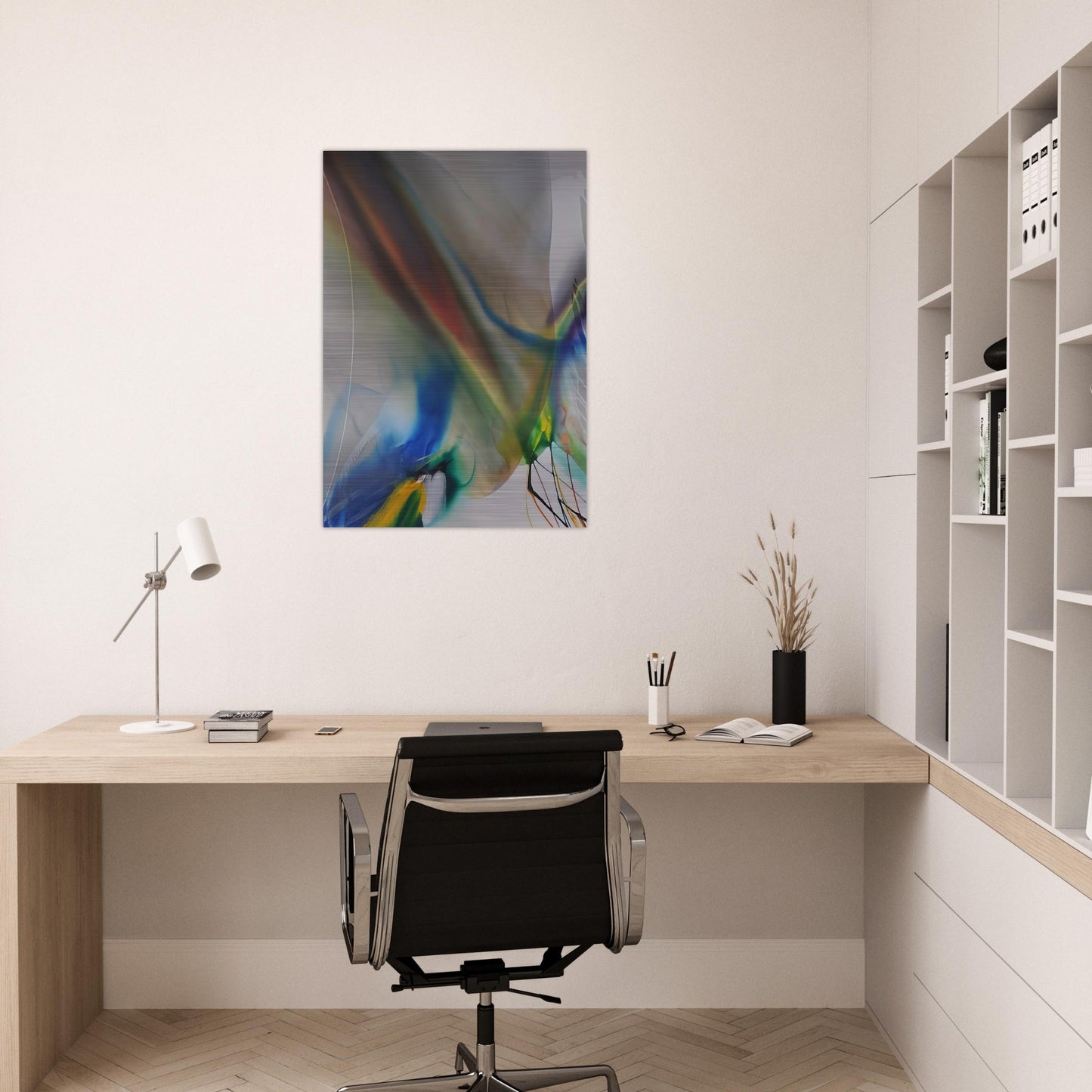 Phenomena Merlins Mantle - Paul Jenkins Brushed Aluminum Print - 70x100 cm / 28x40 inches | Paul Jenkins Aluminum Print | Paul Jenkins Prints