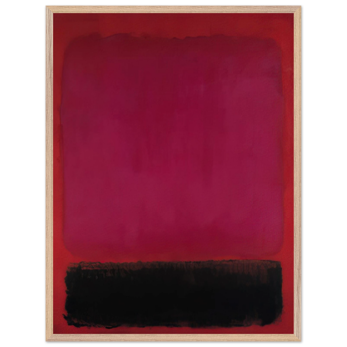 Helen Frankenthaler - Untitled - 1967 Wall art - 30x40 cm / 12x16 inches - Premium Wooden Framed Poster With Fine Art Paper - Black frame