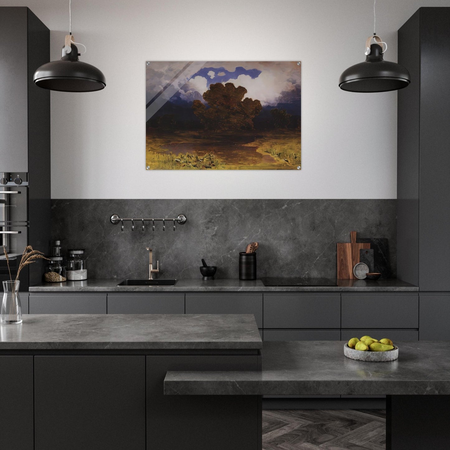 Forest Lake. Cloud - Arkhyp Kuindzhi Acrylic Print - 70x100 cm / 28x40″ inches | Arkhyp Kuindzhi Wall Art | Arkhyp Kuindzhi Prints