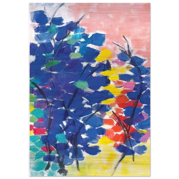 UNTITLED FLORAL ABSTRACTION 1970 - Alma Woodsey Thomas Brushed Aluminum Print - 70x100 cm / 28x40 inches | Alma Woodsey Thomas Aluminum Print | Alma Woodsey Thomas Prints