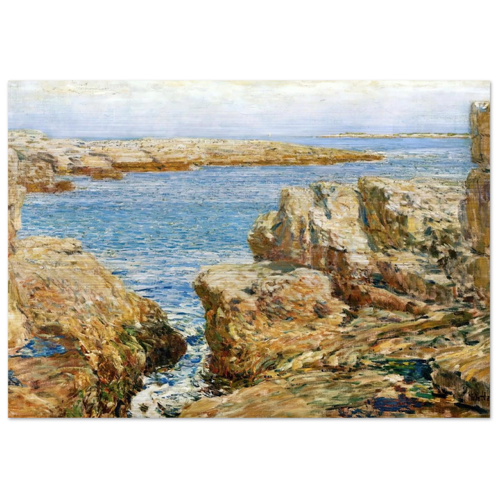 Coast Scene, Isles of Shoals - Childe Hassam Brushed Aluminum Print - 70x100 cm / 28x40 inches | Childe Hassam Aluminum Print | Childe Hassam Prints