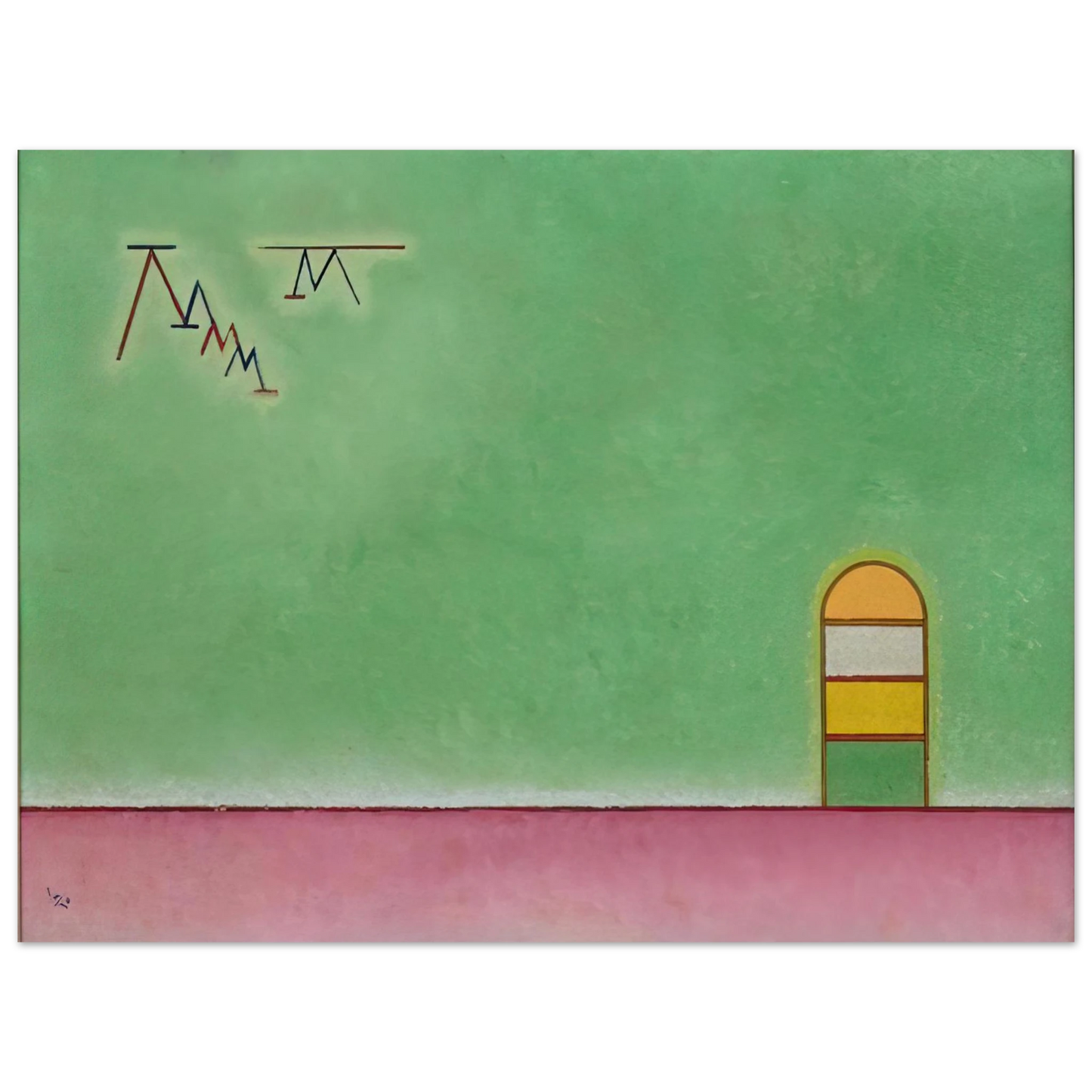 Wassily Kandinsky - GREEN EMPTYNESS 1930 Fine Art Poster - Default Title