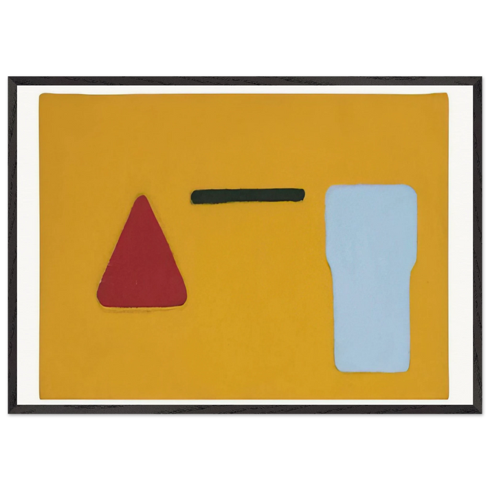 Foley - 1967 - Ron Gorchov 70x100 cm / 28x40 inches Framed Art Print – Black Wooden Frame