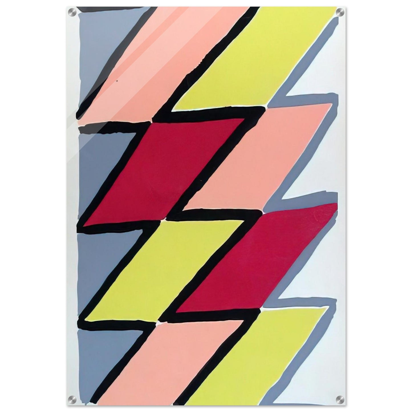 COMPOSITION 22 - Sonia Delaunay Acrylic Print - 70x100 cm / 28x40″ inches