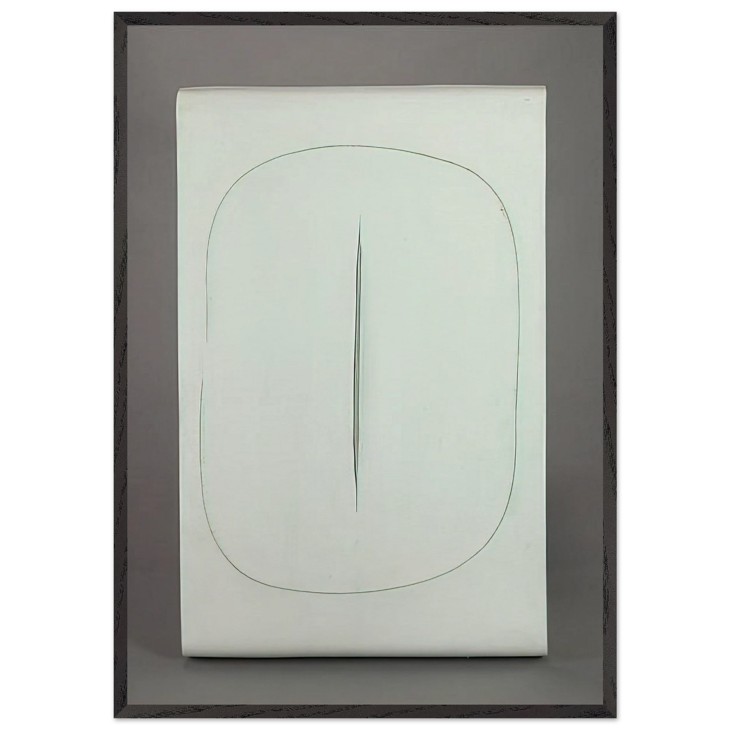 Concept Spatiale - 1968 - Lucio Fontana 70x100 cm / 28x40 inches Framed Art Print – Black Wooden Frame