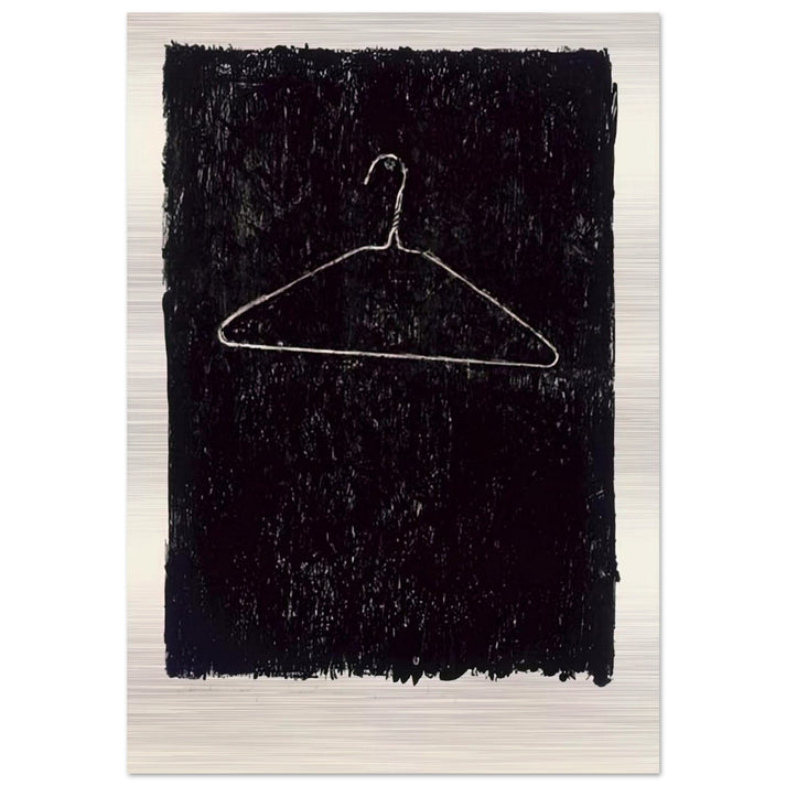 COAT HANGER II - Jasper Johns Brushed Aluminum Print - 70x100 cm / 28x40 inches | Jasper Johns Aluminum Print | Jasper Johns Prints