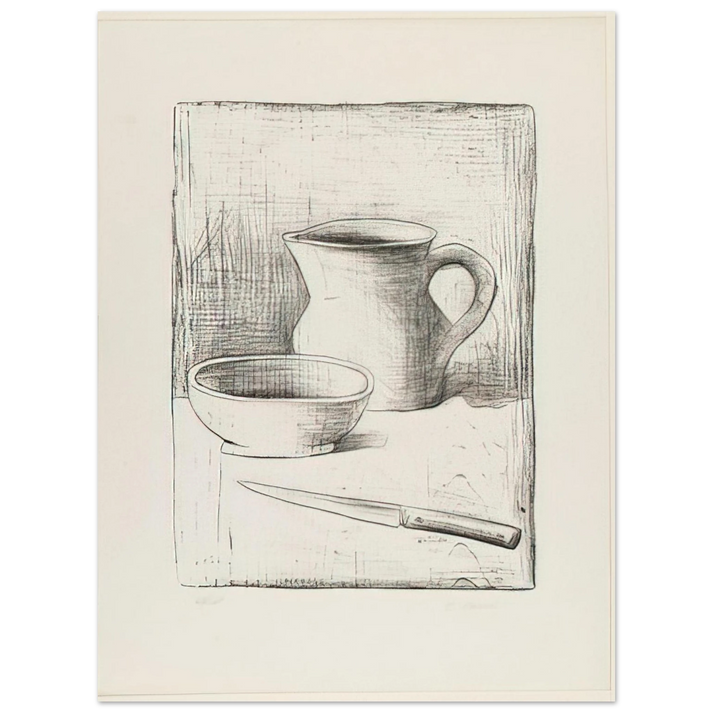 Carlo Carra - STILL LIFE 1944 75x100 cm / 30x40inches Fine Art Poster