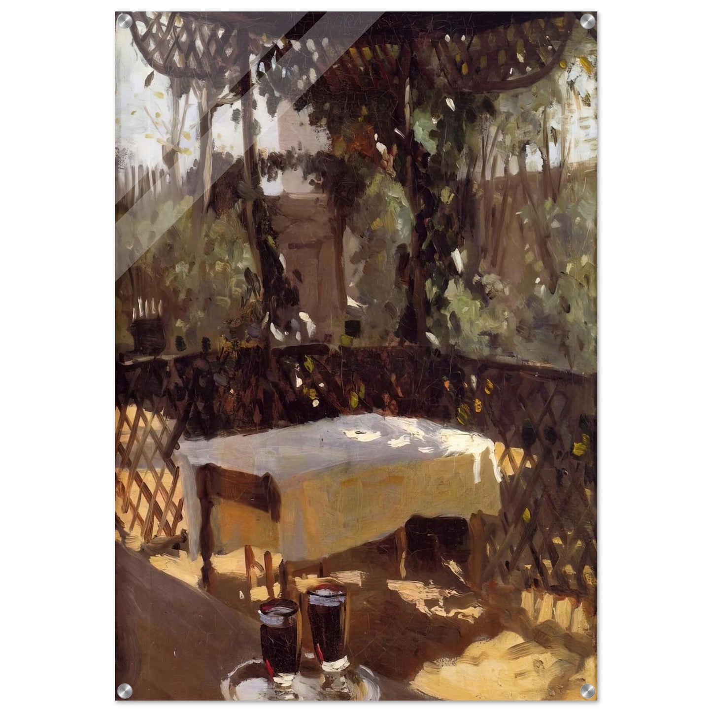 Two Wine Glasses - John Singer Sargent Acrylic Print - 70x100 cm / 28x40″ inches