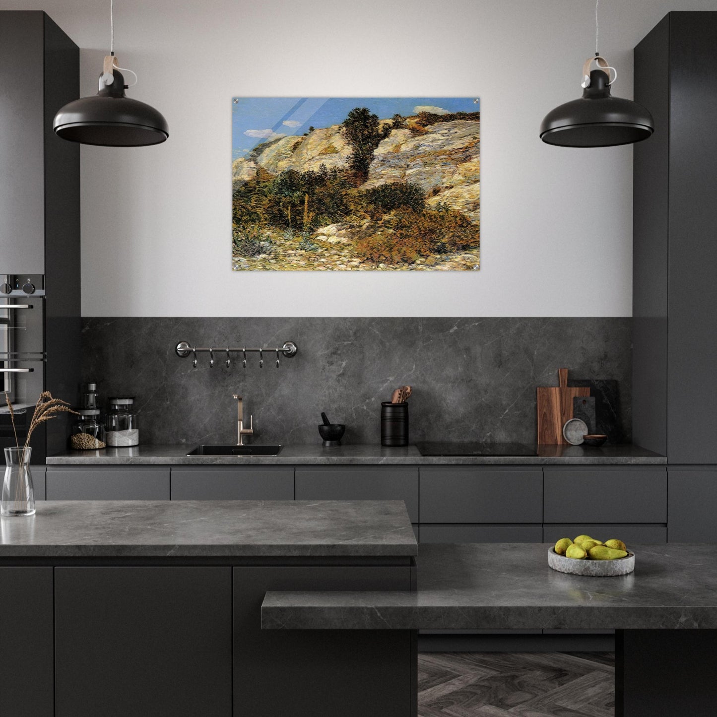 Lyman's Ledge, Appledore - Childe Hassam Acrylic Print - 70x100 cm / 28x40″ inches | Childe Hassam Wall Art | Childe Hassam Prints