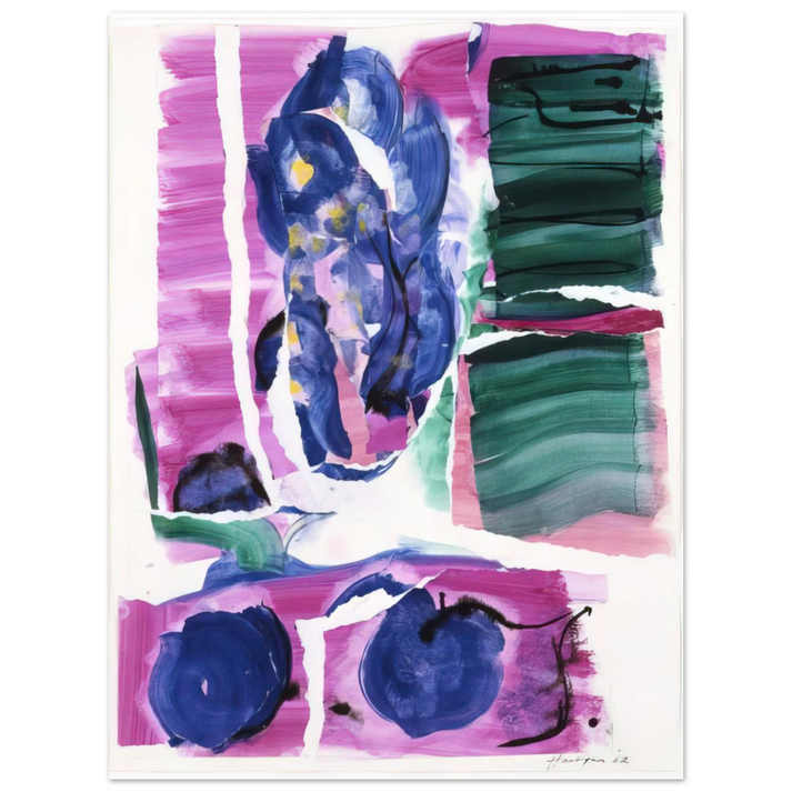 Grace Hartigan - VARIATIONS I ON CLARKS COVE 1962 75x100 cm / 30x40inches Fine Art Poster