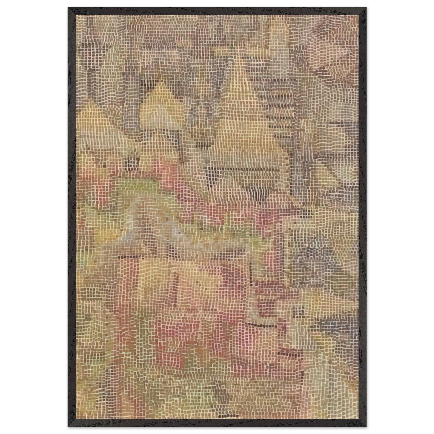 CASTLE GARDEN 1931 - Paul Klee Framed Art Print – Black Wooden Frame - Default Title - -Framed Art Print