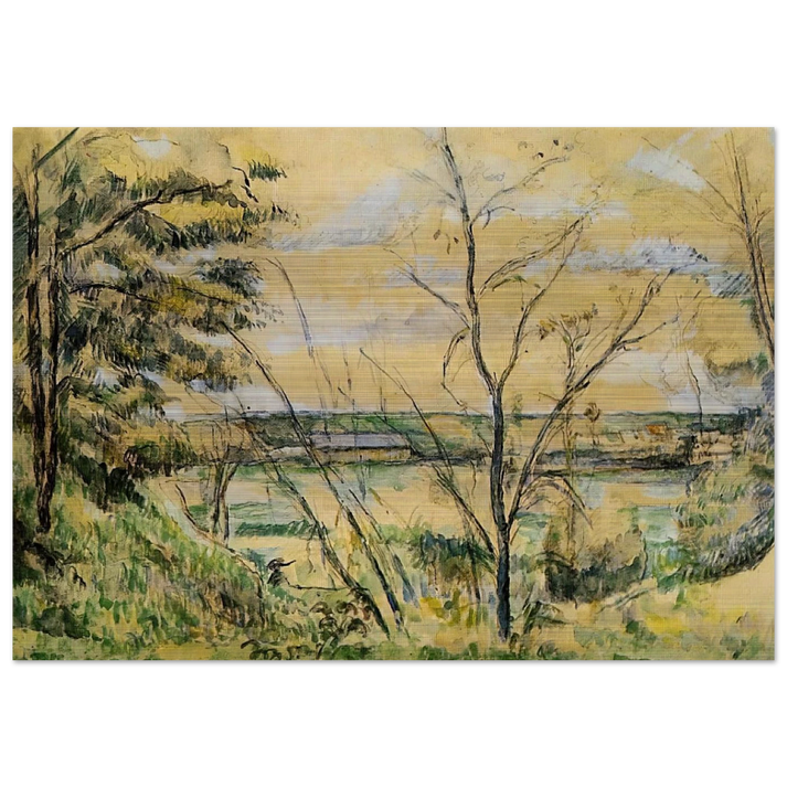 The Oise Valley - Paul Cézanne Brushed Aluminum Print - 70x100 cm / 28x40 inches | Paul Cézanne Aluminum Print | Paul Cézanne Prints