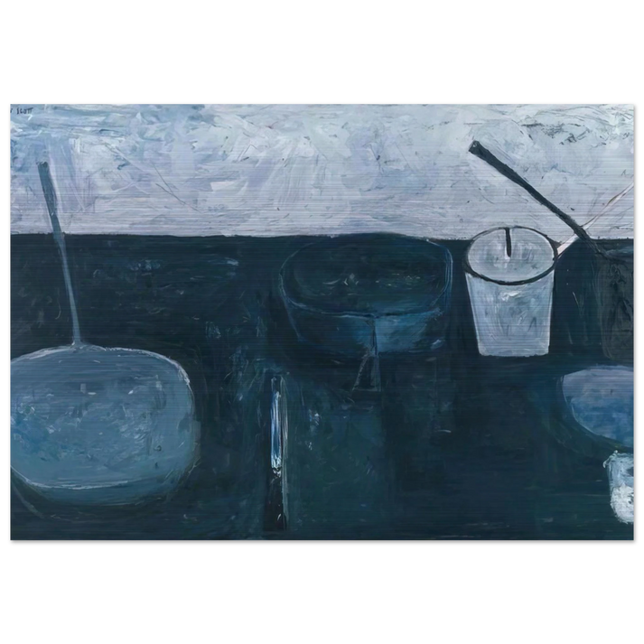 Winter Still Life - 1956 - William Scott Brushed Aluminum Print - 70x100 cm / 28x40 inches | William Scott Aluminum Print | William Scott Prints