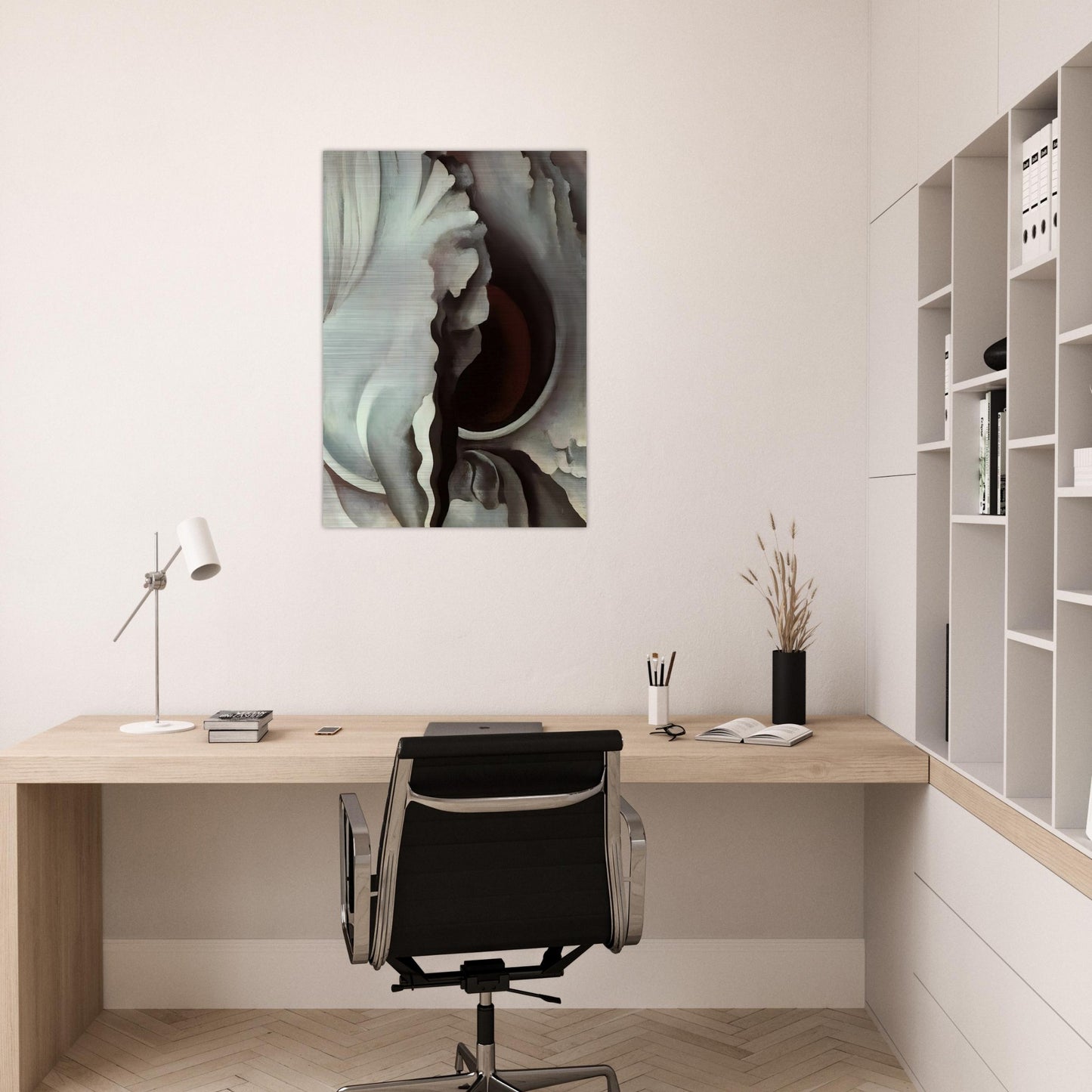 Black Iris - Georgia O'Keeffe Brushed Aluminum Print - 70x100 cm / 28x40 inches | Georgia O'Keeffe Aluminum Print | Georgia O'Keeffe Prints