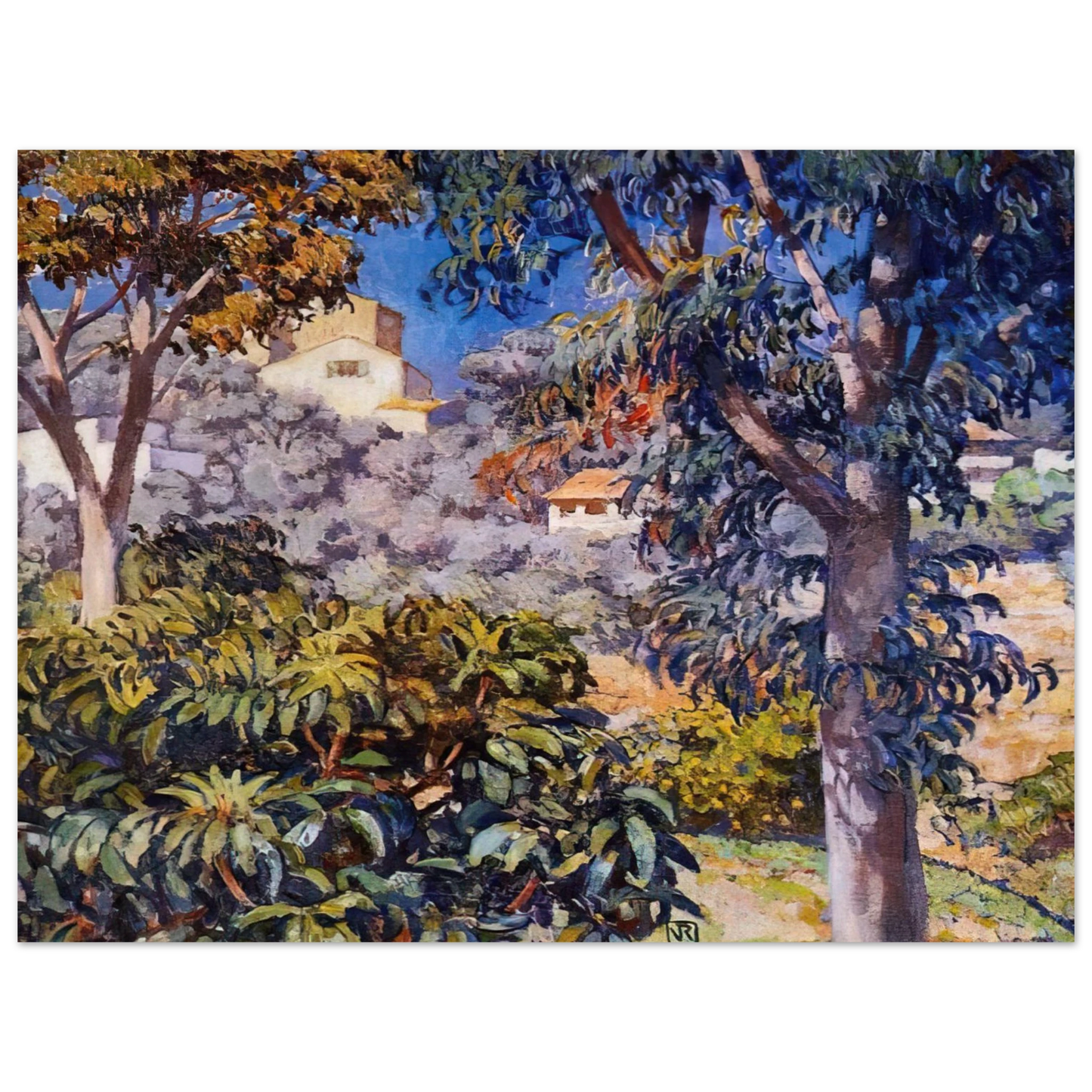 Theo van Rysselberghe - NOON LANDSCAPE Fine Art Poster - Default Title