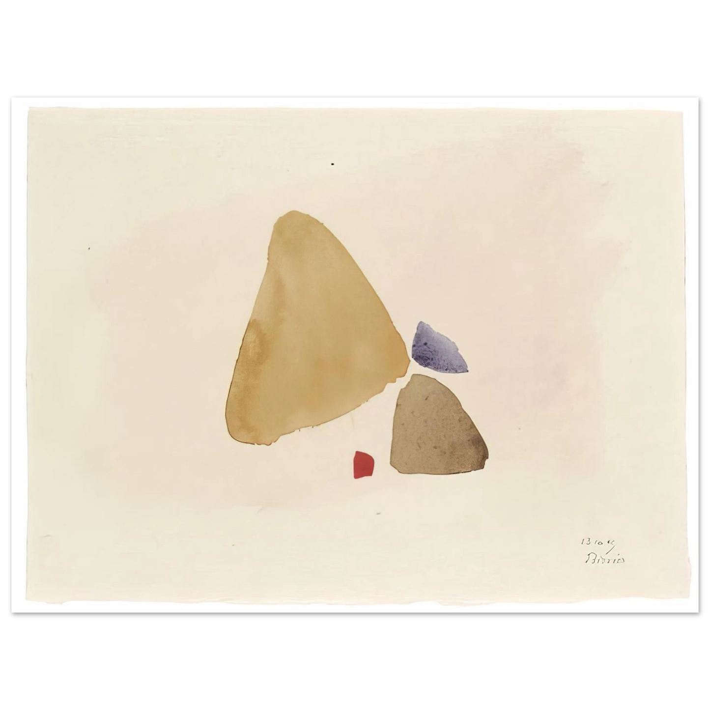 Julius Bissier - 23.10.49 - 1949 Fine Art Poster - Default Title