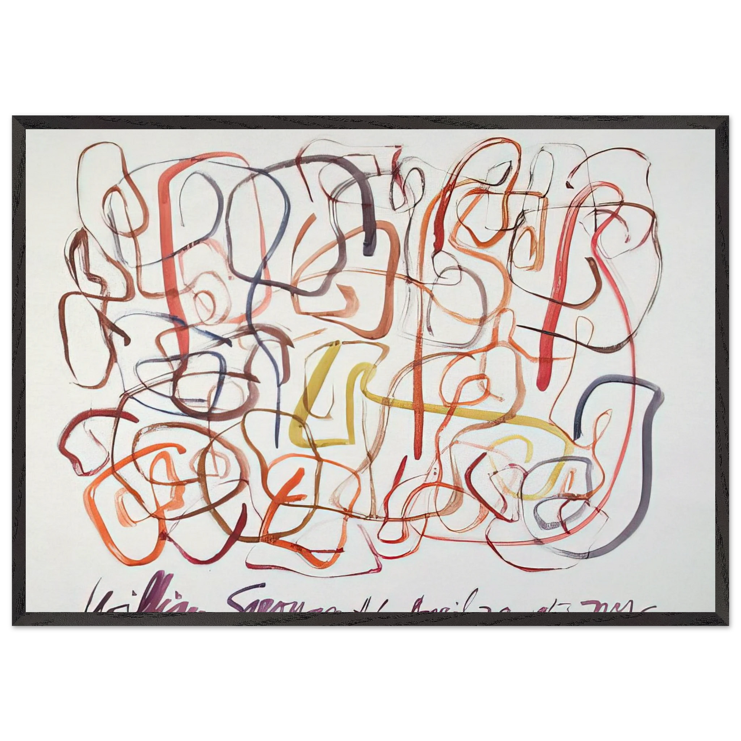 6 April 28 1963 NYC - 1963 - William Saroyan Framed Art Print – Black Wooden Frame - Default Title - -Framed Art Print