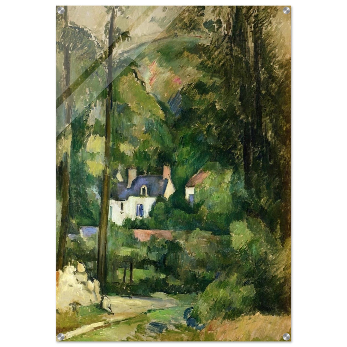 Houses in the Greenery - Paul Cézanne Acrylic Print - 70x100 cm / 28x40″ inches