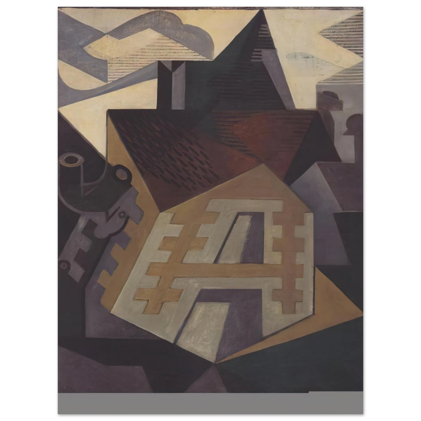 Juan Gris - LANDSCAPE AT BEAULIEU 1918 Fine Art Poster - Default Title