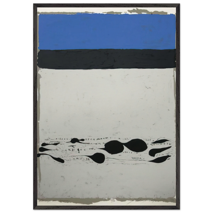 Passages Des Soupias - 1973 - Adja Yunkers 70x100 cm / 28x40 inches Framed Art Print – Black Wooden Frame