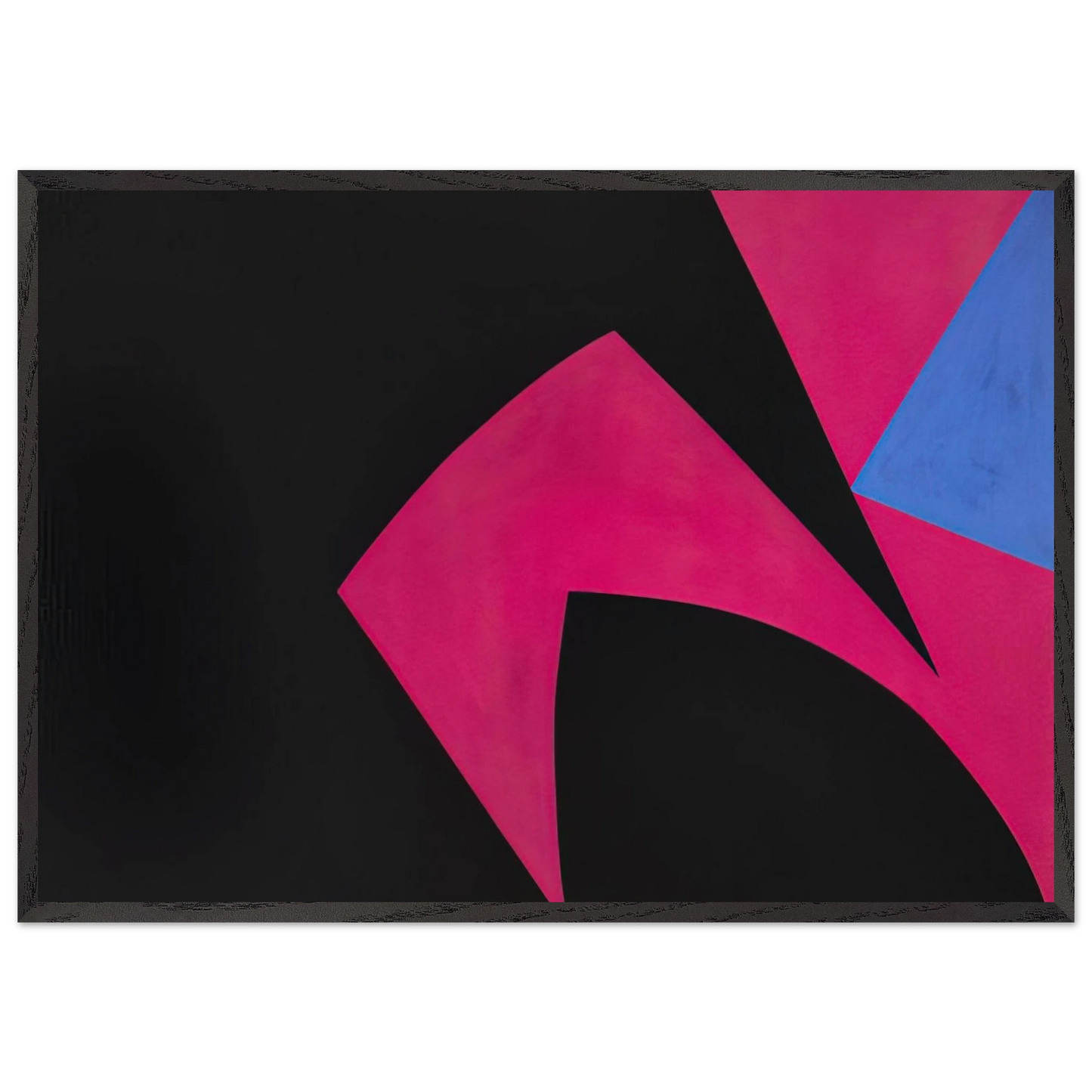 Magical Space Forms Black Fuchsia - 1951 - Lorser Feitelson Framed Art Print – Black Wooden Frame - Default Title - -Framed Art Print