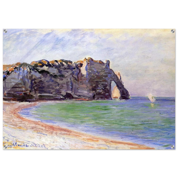 The Manneport, Etretat, the Porte d'Aval - claude monet Acrylic Print - 70x100 cm / 28x40″ inches