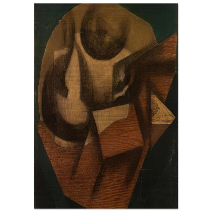 THE GLASS 1914 - Juan Gris Brushed Aluminum Print - 70x100 cm / 28x40 inches | Juan Gris Aluminum Print | Juan Gris Prints